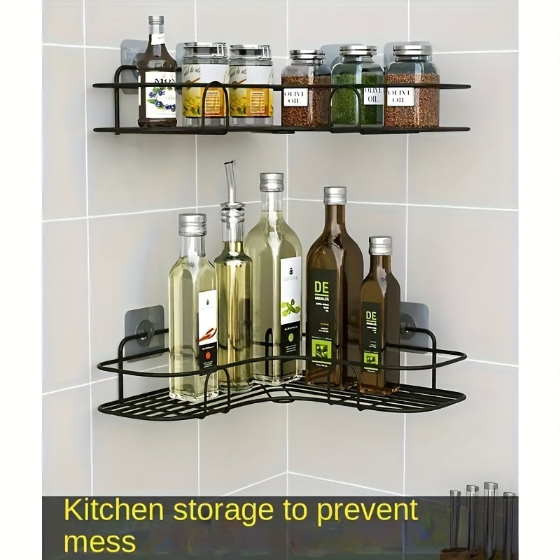 Stainless Steel Wall-Mounted Shower Caddy Rust-Proof Bathroom Organizer