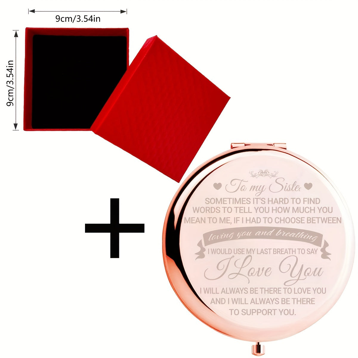 Портативный электролитический набор зеркал для макияжа с подарочной коробкой для путешествий и использования на природе