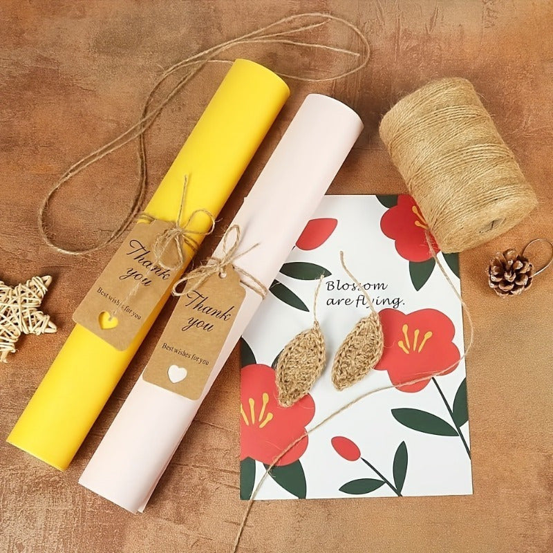 Durable Jute Rope 656 Feet 2mm Thick for Crafts Gardening Gift Wrapping Decorations