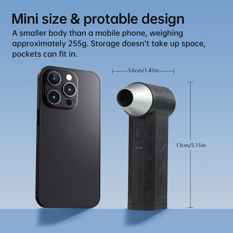 Turbo fan for blowing snow, grilling, cleaning cars, drying pets, inflating rings