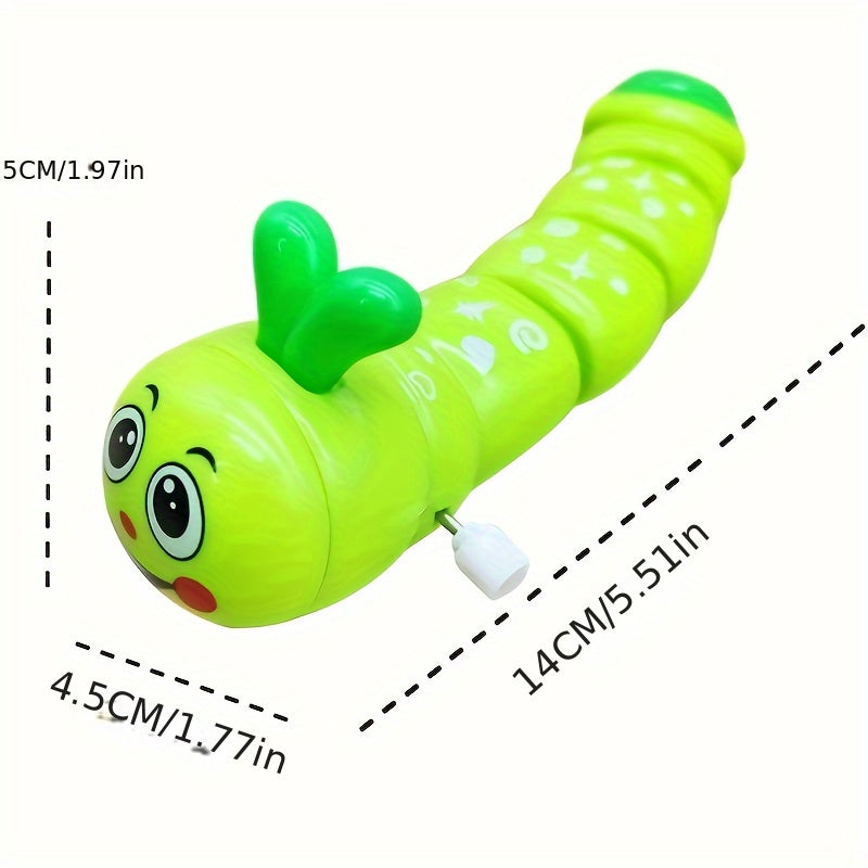 Wind-Up Crawling Toy for Kids Age 3 Plus Small Animal Mimic Bright Color Plastic