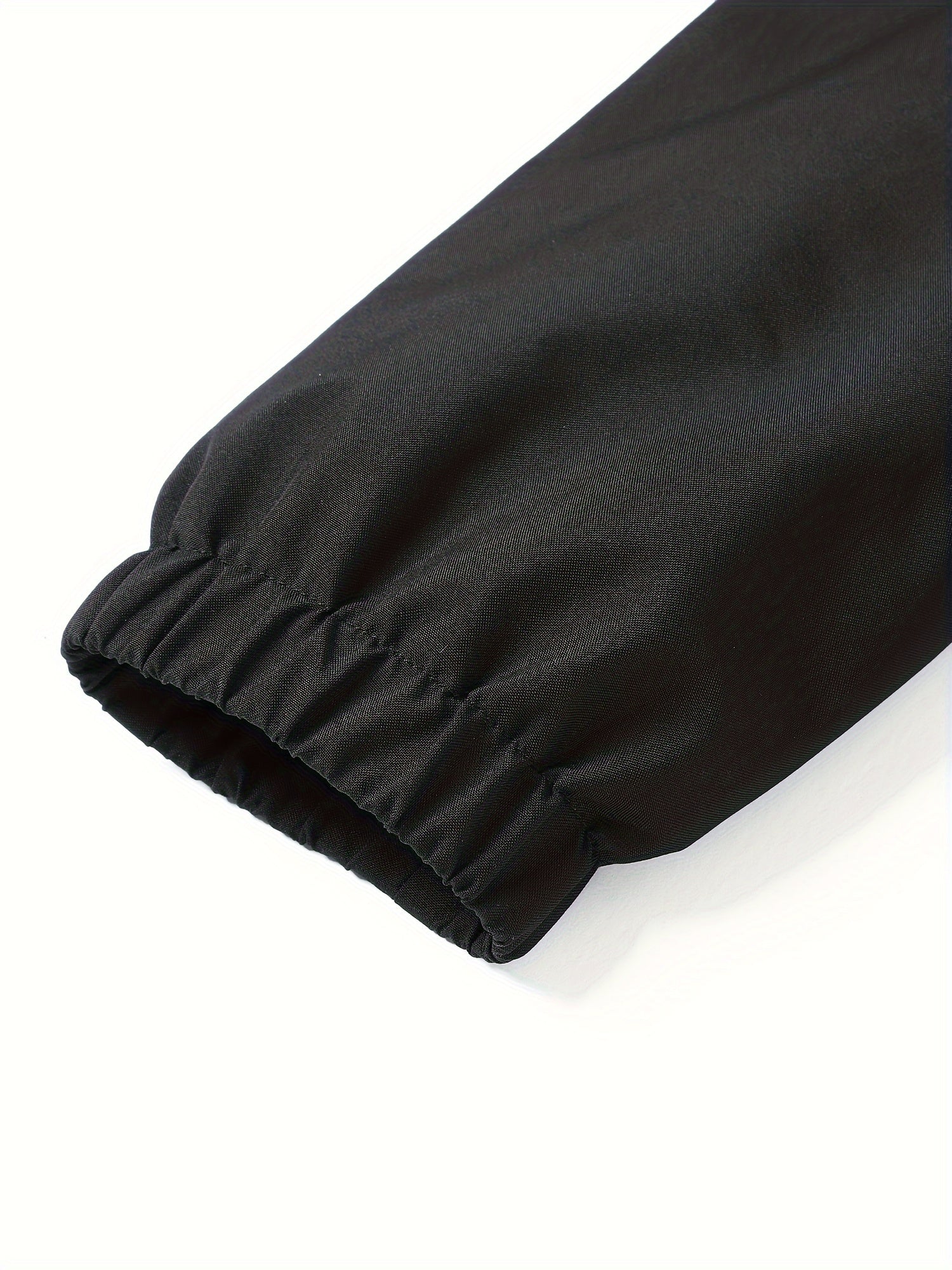 Men's Lightweight Polyester Hooded Jacket with Zipper Pockets and Drawstring, Casual Spring Fall Windbreaker