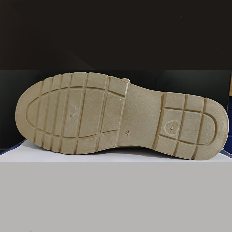 Men's Solid Color Casual Sneakers for Spring and Fall Non-Slip Wear-Resistant Skateboarding