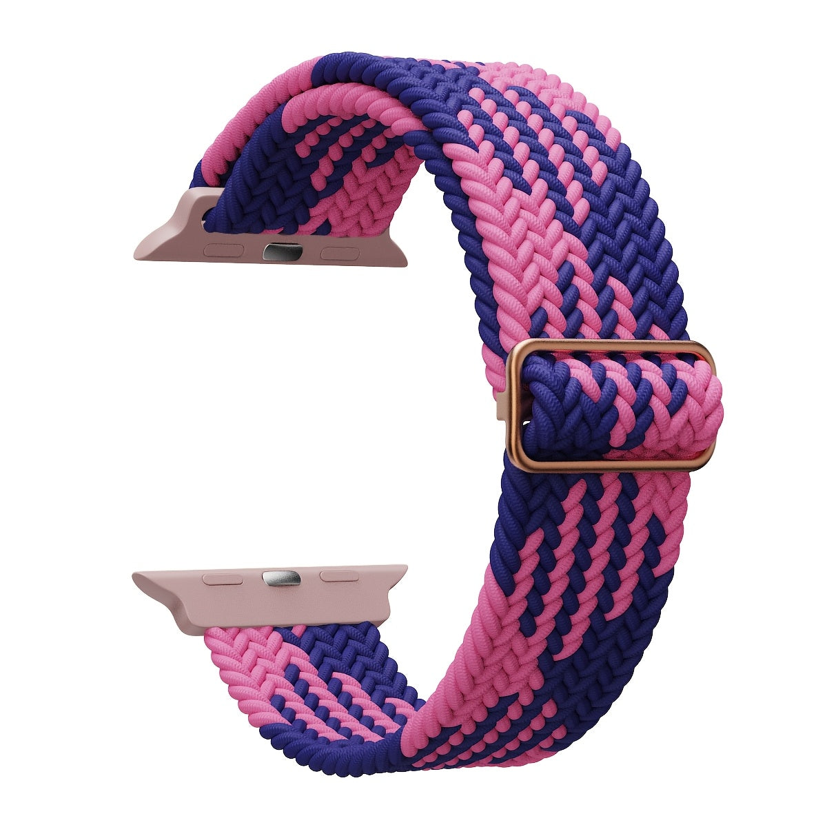 Correa de reloj inteligente trenzada de nylon elástica multicolor para IWatch