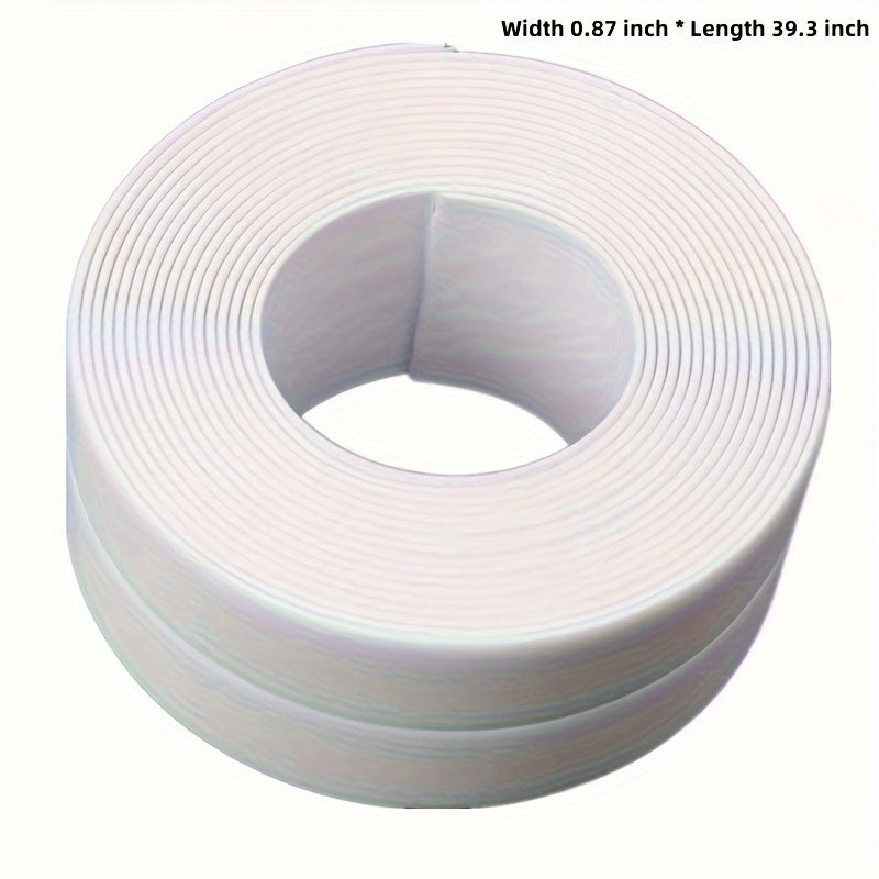 White Waterproof Caulk Tape for Bathroom and Toilet Self-Adhesive Sealant Strip for Bathtub Sink Wall Edges