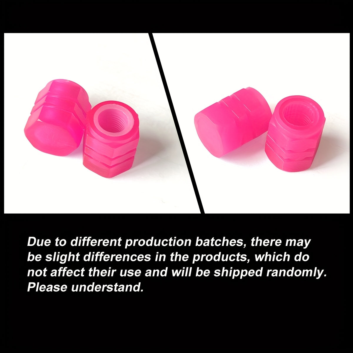 8Pcs Glow-in-the-Dark Tire Valve Caps Universal Plastic Car Wheel Stem Covers