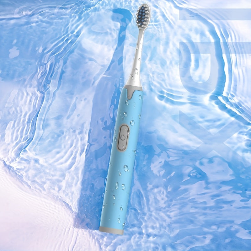 Set de cepillos de dientes eléctricos para parejas, cabezal ultramicro suave, IPX7, alimentado por batería