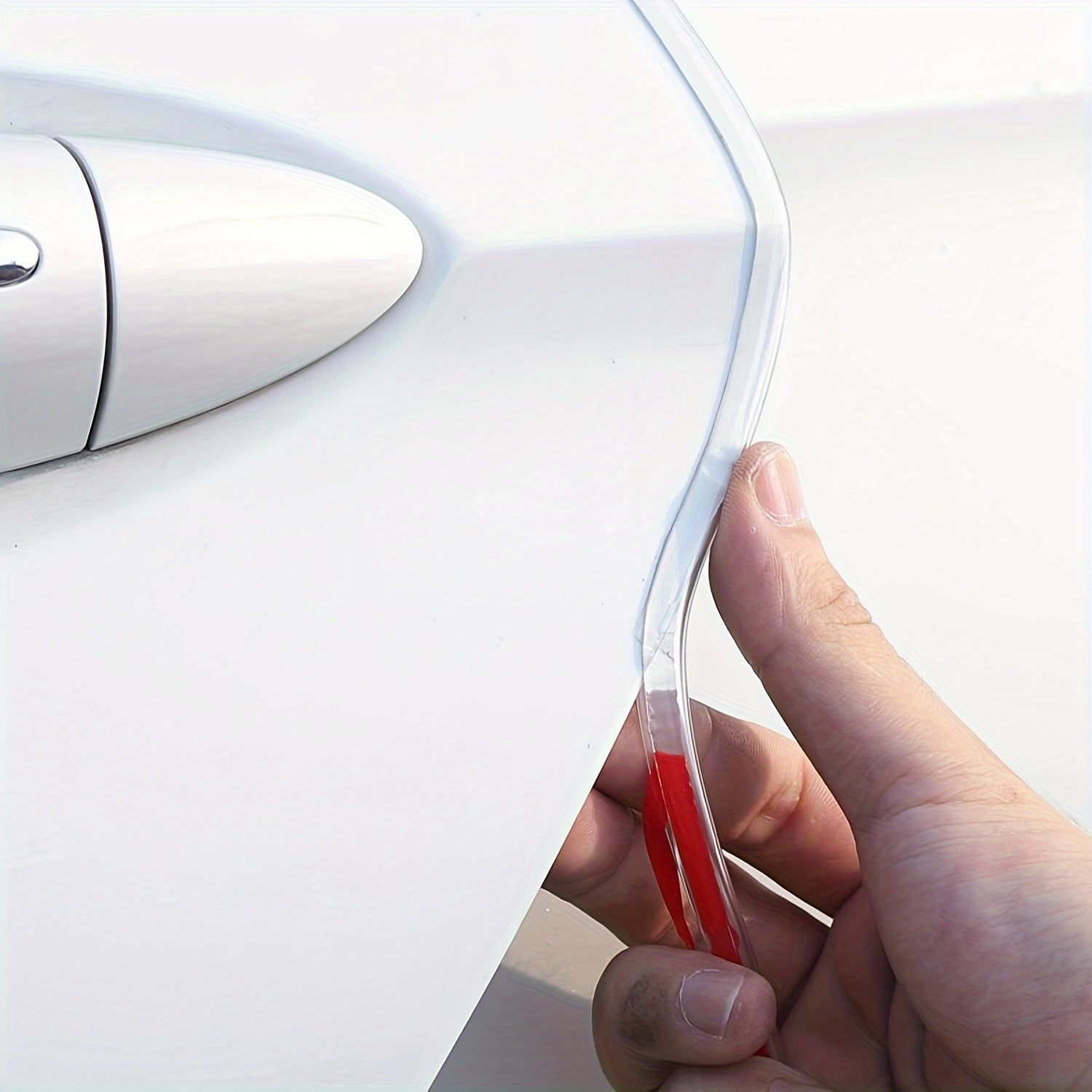 1 dona PVC avtomobil eshigi qirrasini himoya qilish uchun shaffof to'qnashuvdan himoya qiluvchi lentasi va chizishdan himoya qiluvchi trim bilan avtomobil chizish va bosimdan saqlash uchun.