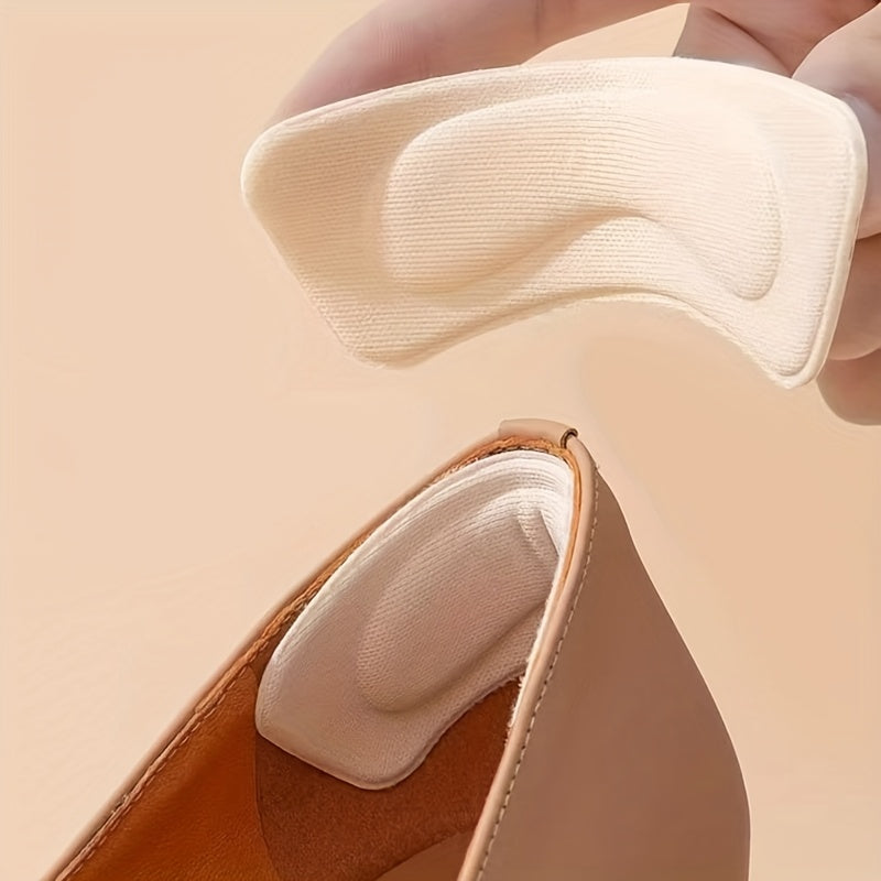 6 Pcs Women Men Thick Cushioned Shoe Insoles Black Beige Anti-Slip