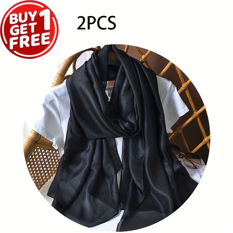 Ayollar uchun engil chiffon sharf, quyoshdan himoya, plyaj sochiq, yozgi aksessuar