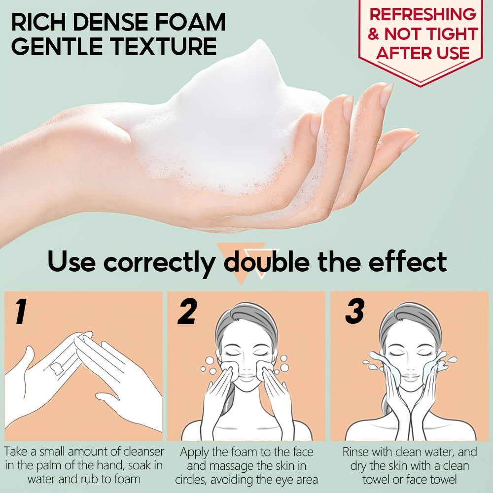 100ml Vibrant Glamour Arbutin Oqartiruvchi Yuz Tozalovchi - Uniseks Kattalar, Sheya Yog'i bilan Namlantiruvchi Kreml Formulasi, Romashka Hidli, Alkoholsiz, Barcha Teri Turlari Uchun, Chuqur Tozalovchi Yuz