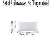 Pair of 2 Cat Print Decorative Pillowcases 100% Polyester Sanded Fabric