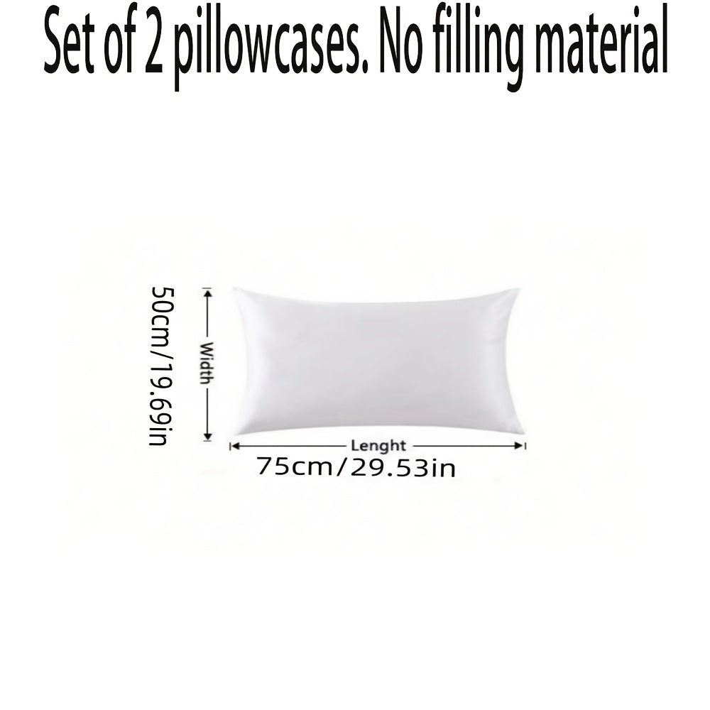 Set of 2 Leopard Print Polyester Pillowcases Soft Sanded Fabric Machine Washable Bedroom Decor