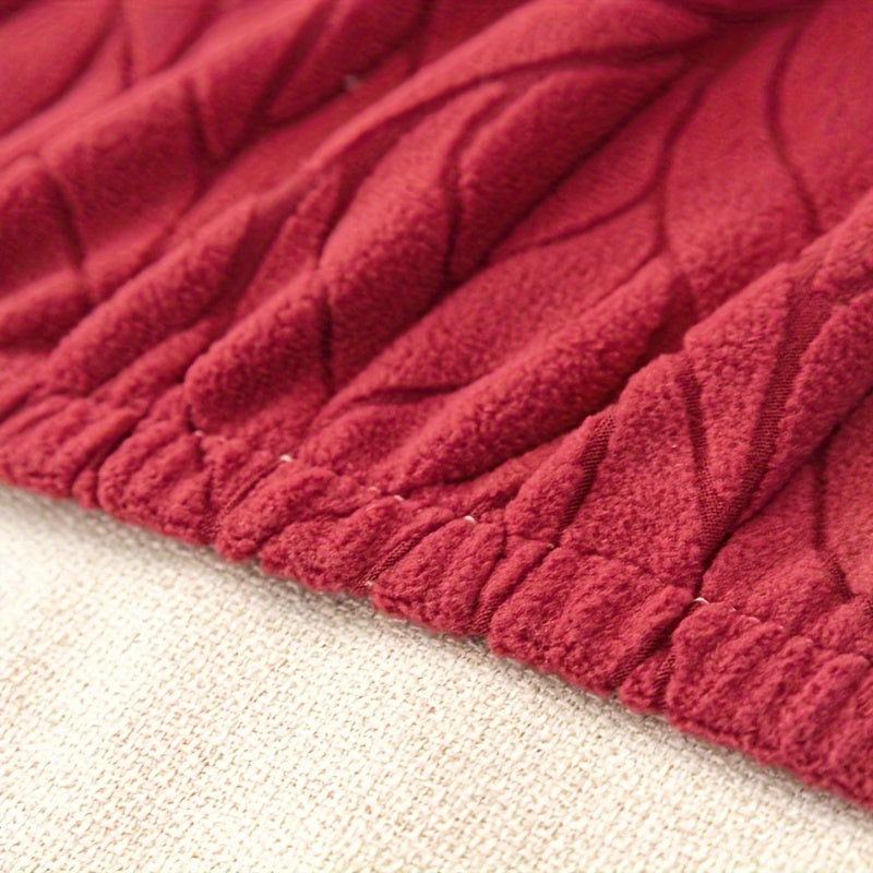 Чехол для дивана из жаккардовой ткани, растяжимый и стойкий к пятнам, универсальный размер для всех сезонов, нескользящий чехол для дивана для домашнего декора.