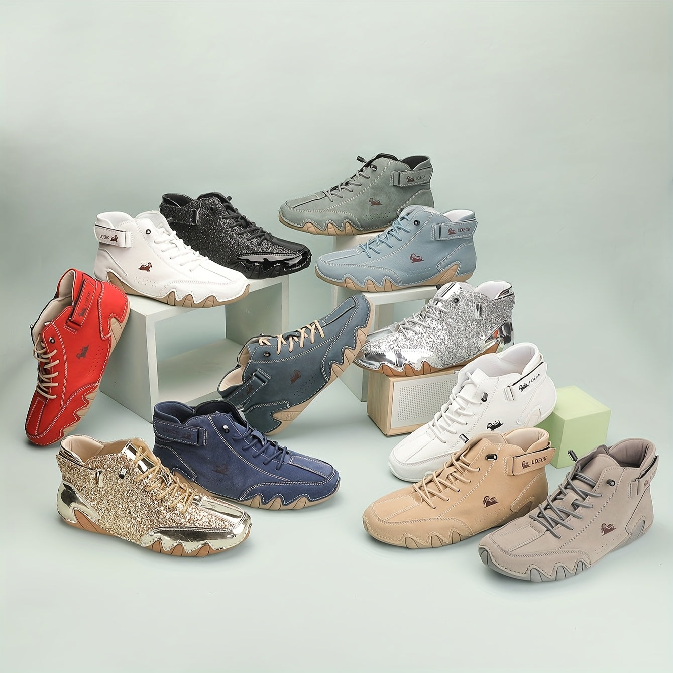 Unisex Casual Lightweight Sports Shoes Short Boots Black Size 9