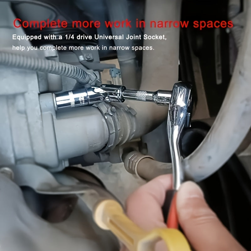 Universal Ratchet Wrench Connecting Rod Extension 15.24cm Small Fly Wrench Tool