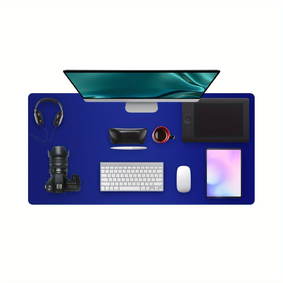 Нескользящий кожаный коврик для стола из ПУ, водо- и маслостойкий, для офиса и дома, доступен в двух размерах