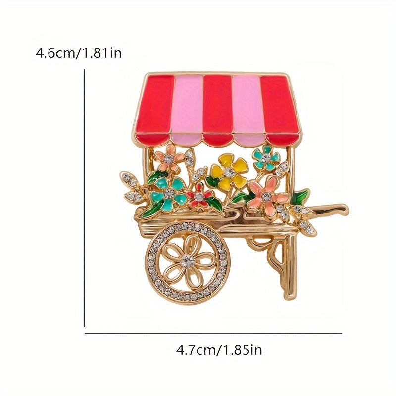 Elegant Rhinestone Lychee Fruit Brooch for Women and Girls