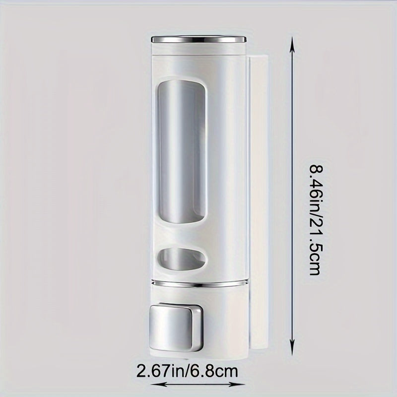 Wall-Mounted Manual Soap Dispenser 400ml for Kitchen Bathroom Living Room