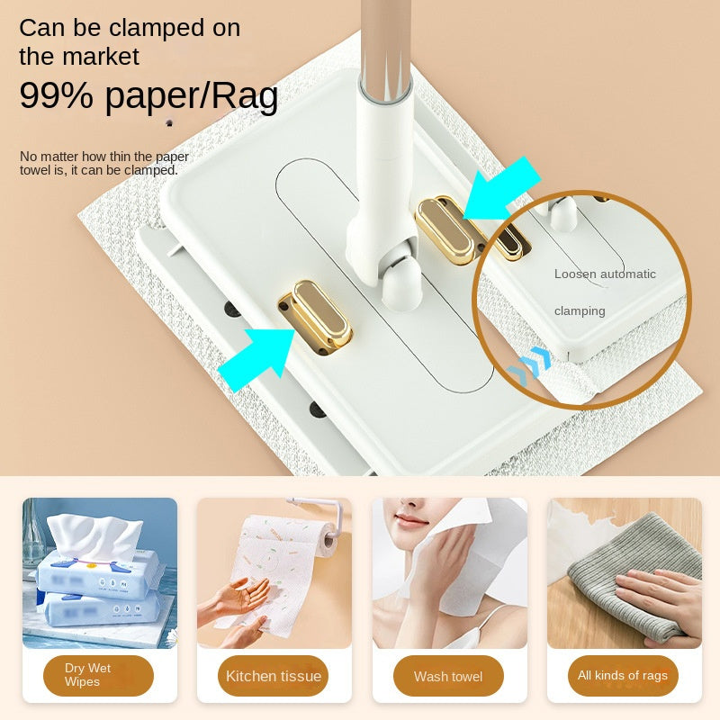 Bir parcha qo'l yuvish uchun bepul foydalaniladigan statik mop, qo'l bilan ishlatiladigan ikki tomonlama avtomatik qopqoq, bir nechta xonalar uchun dangasa stol tozalagich, shisha artish.