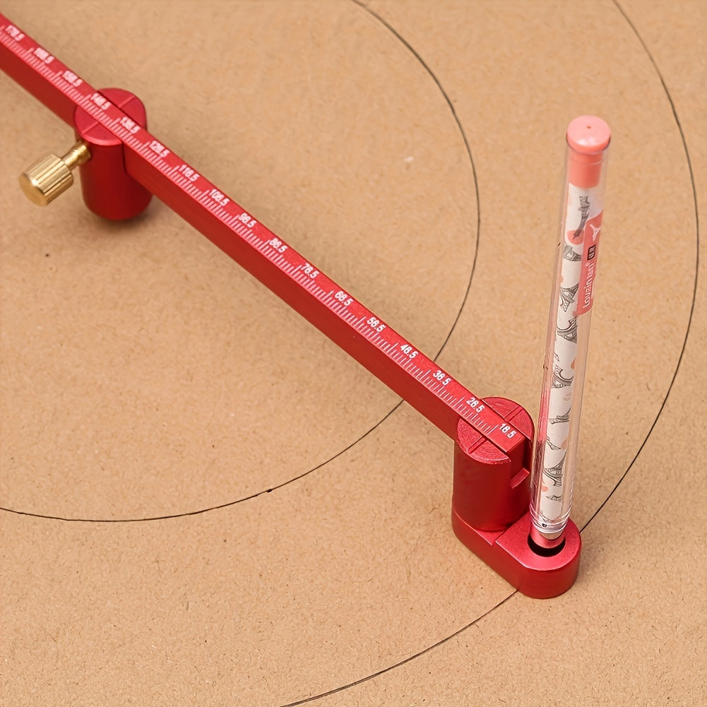 Woodworking Scribing Gauge with Center Finder Aluminum Alloy Circle Ruler for Woodturners