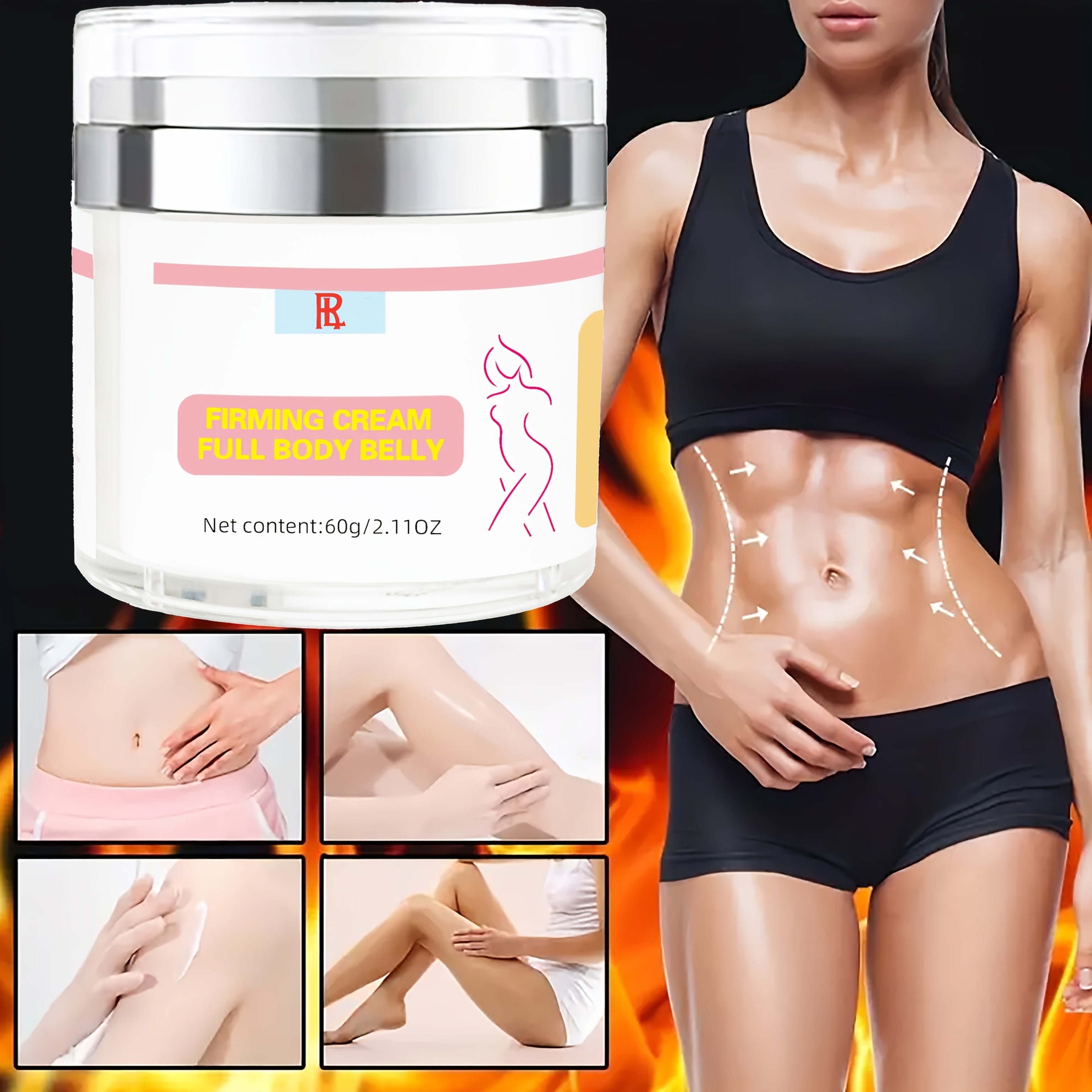 Hypoallergenic Body Firming Cream with Sea Buckthorn and Horse Oil for All Skin Types