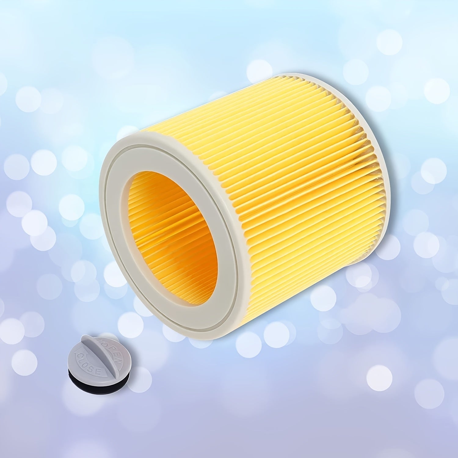 Replacement Cartridge Filter for Wet Dry Vacuum Cleaner Set of 2