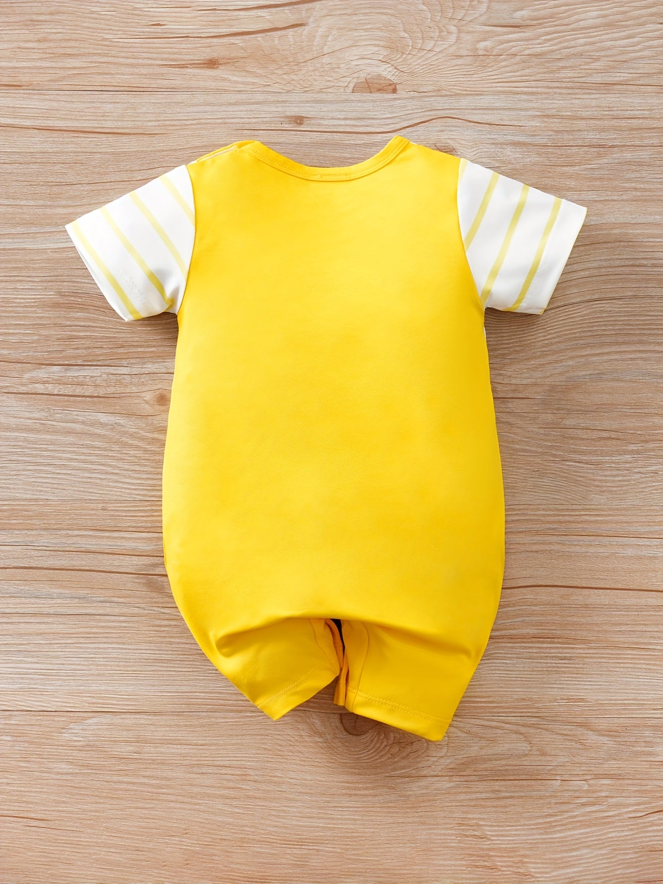 Kids' Summer Elephant Cartoon Romper for 0-3 Years Girls and Boys Made of Soft Polyester Blend