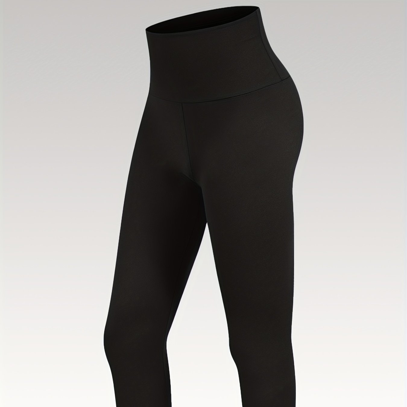 Women's Plus Size High-Waisted Leggings Tummy Control Stretchy Yoga Capri