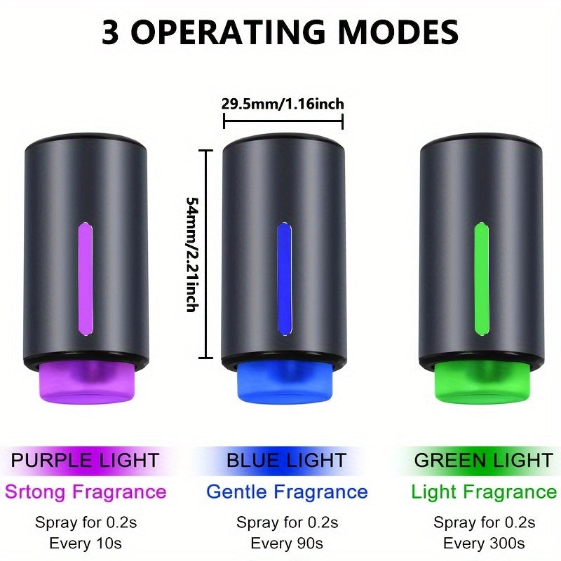 Portable Car Aromatherapy Diffuser Rechargeable Battery Cylindrical Spray