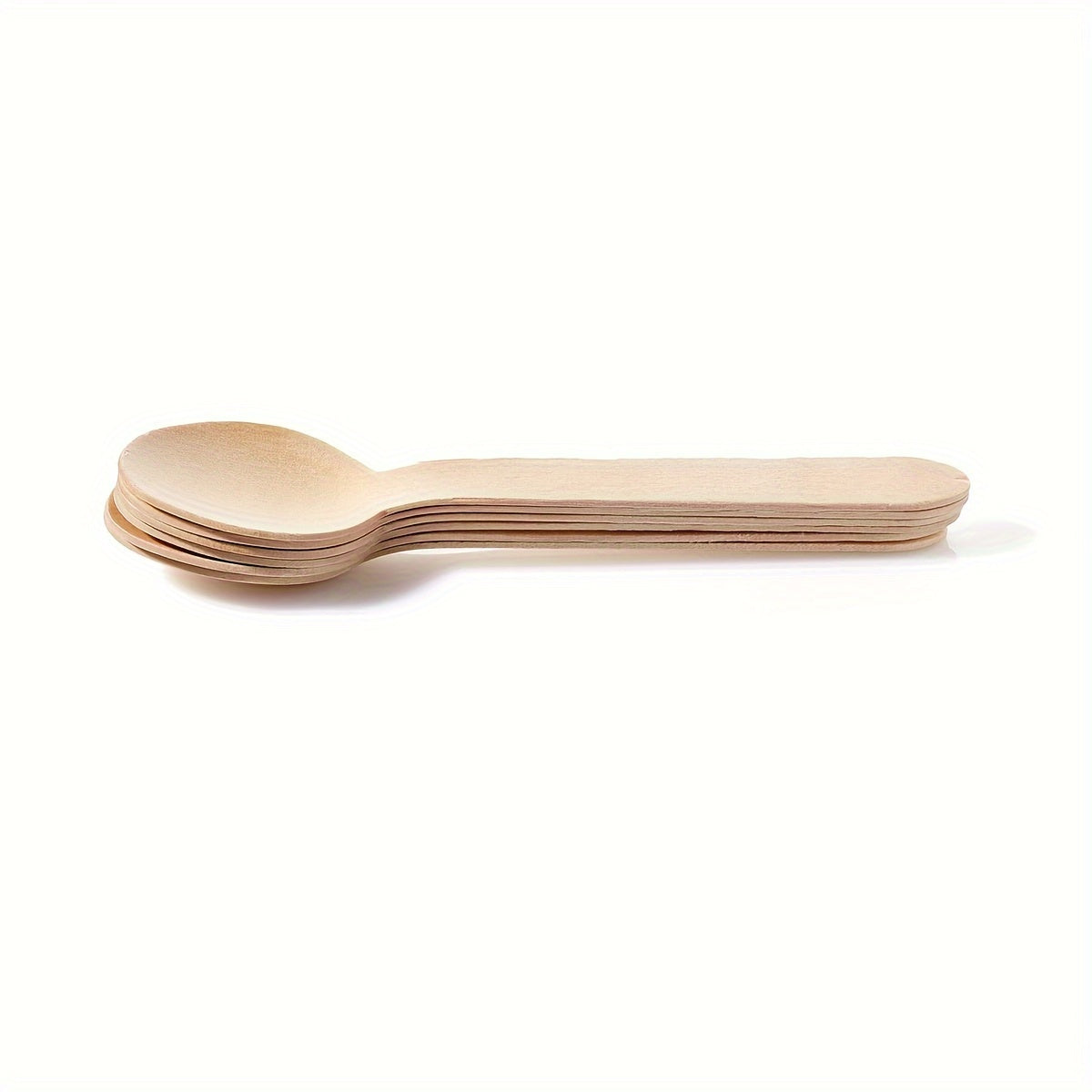 Premium Bamboo Mini Spoons for Hot Chocolate Serving, Pack of 50 or 100