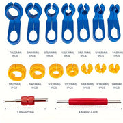 16pcs Car AC Pipe Quick Connect Tool Set Fuel Line Disconnect Remover