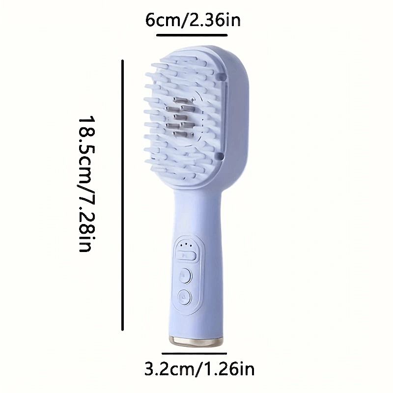 Wireless USB Rechargeable Scalp Massager with Essential Oil Dispenser Purple