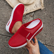 Women Lightweight Slip-On Wedge Sandals Breathable Mesh Casual Summer Shoes