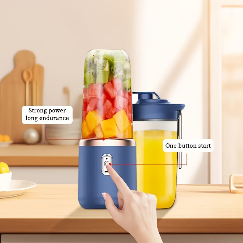 Portable Wireless Juicer Mini Blender with 2 Cups USB Rechargeable for Smoothies and Shakes