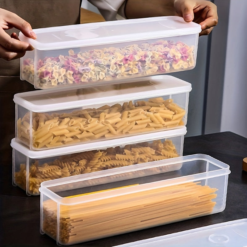 Clear Plastic Noodle Box Food Storage Container 29cm X 8cm X 6.5cm