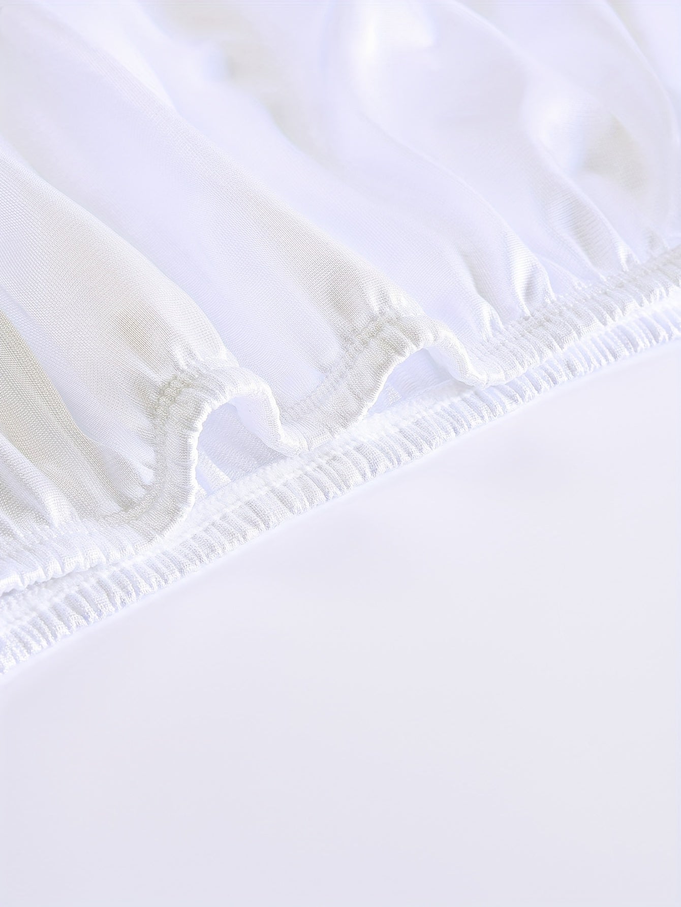 Plus Size Lace Petticoat Skirt Casual Mid-Length Polyester Elastane Solid Color