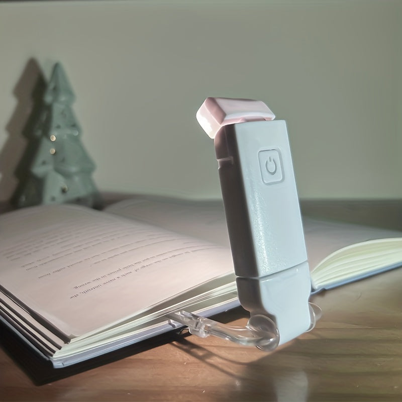 Dimmable LED Clip-On Book Reading Light Touch Control Warm White Eye Protection Tabletop Lamp