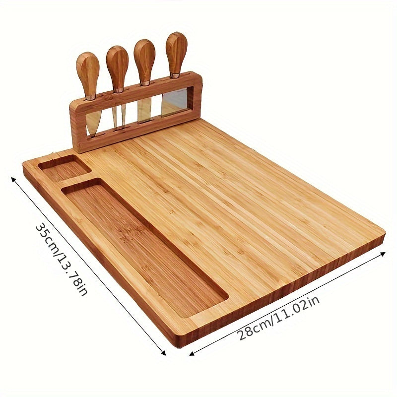 Wooden and Bamboo Cheese Board Set with Creative Kitchen Designs