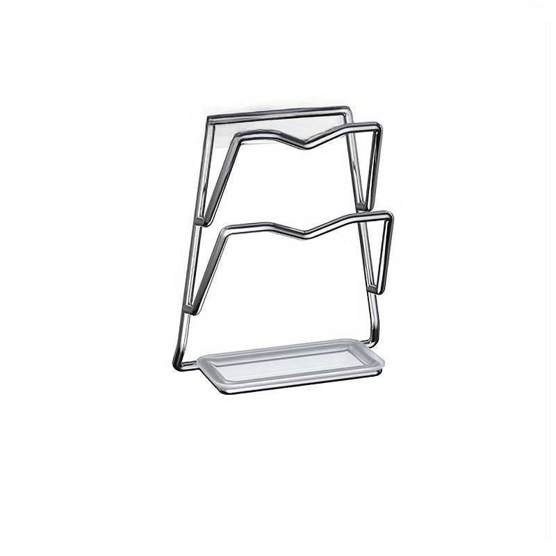 Noxodir po'latdan yasalgan qozon qopqog'i ushlagichi - Oshxona shkaflari uchun devorga o'rnatiladigan tashkilotchi - Silliq yuzali ko'p funksiyali oshxona saqlash yechimi - Oshxona aksessuarlarini va tashkilotni tartibga solish uchun ideal