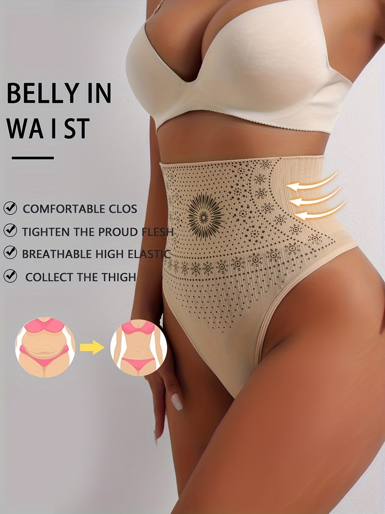 Women's Slimming Shapewear Pants Tummy Control Butt Lift Thigh Slimmer Nylon Elastane
