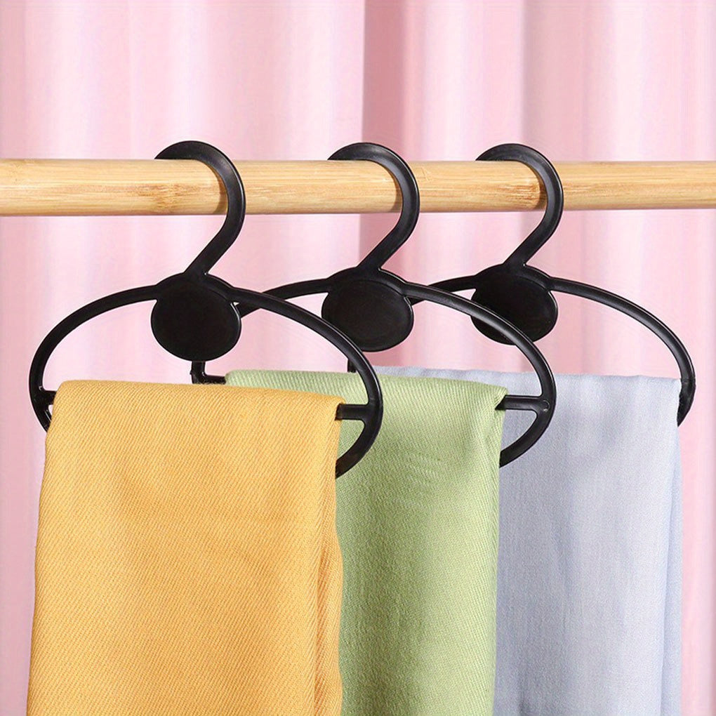 Set of 20 Oval Hangers for Scarves Shawls and Ties Space-Saving Organizer Circular Design