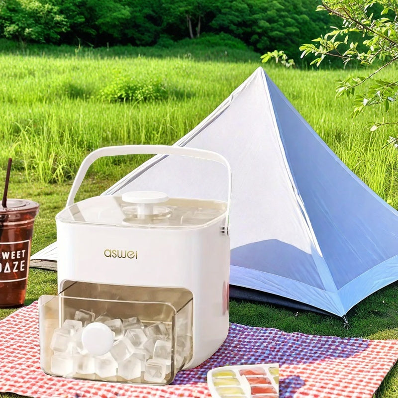 Hacedora de hielo 48 bandejas de hielo, fácil de presionar, liberación rápida, plástico de grado alimenticio, utensilio de cocina