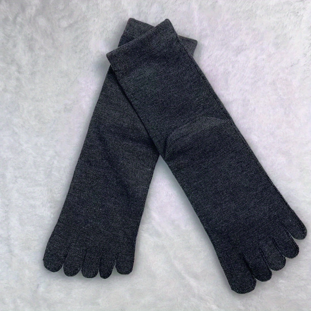 Women’s Cotton Toe Socks for Running and Athletic Activities Short Solid Color 1 Pair