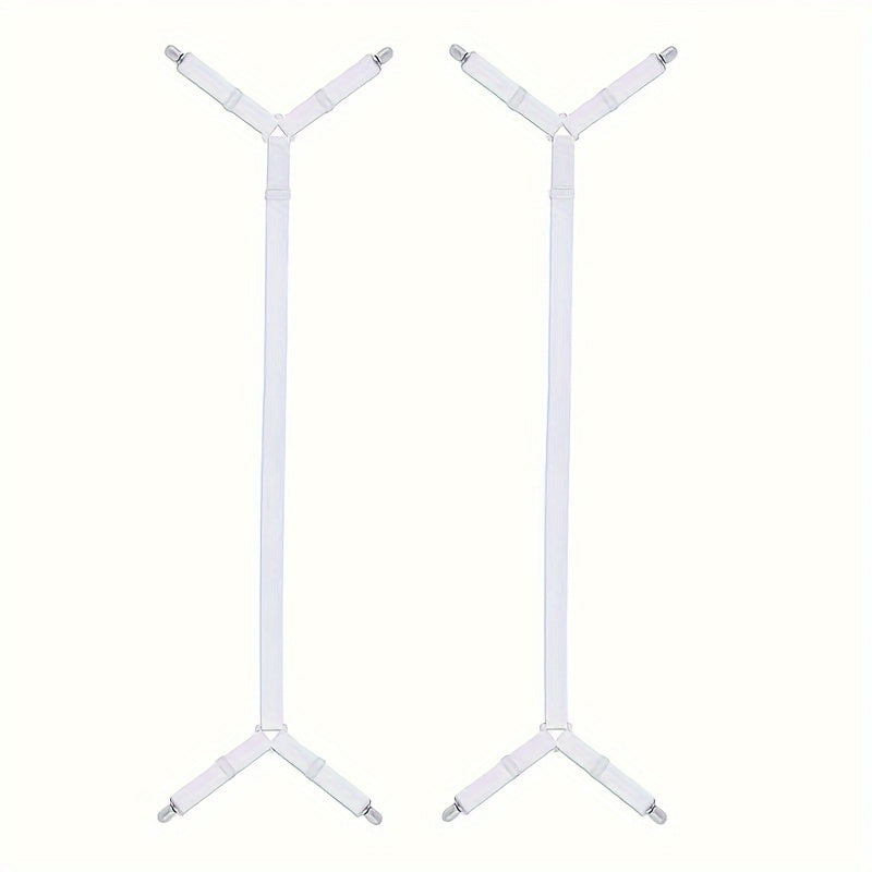 Adjustable Bed Sheet Clips Set of 2, Strong Nylon, Multiple Colors for Secure Mattress and Blanket Hold
