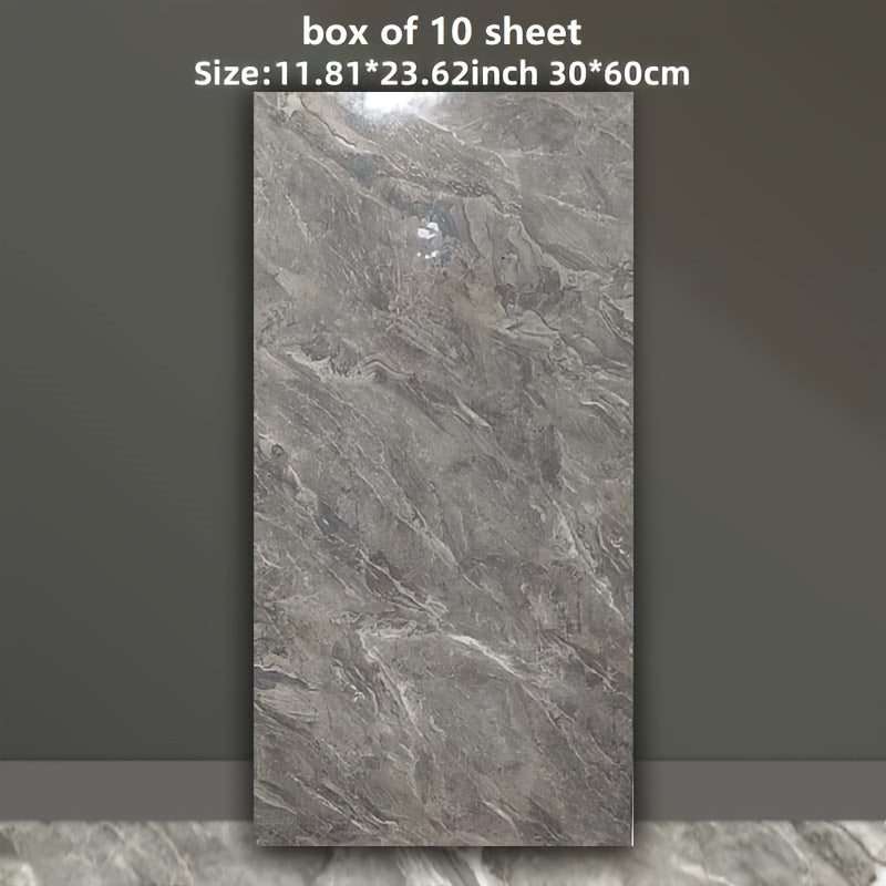 Self-Adhesive Foam Marble Wall Tiles 10pcs 20pcs Waterproof Puzzle Pattern for Living Room Kitchen Bathroom