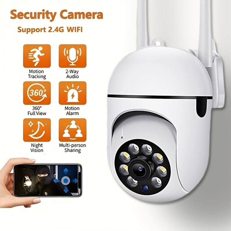 Wireless 1080P HD Security Camera for Pets with Color Night Vision 2-Way Audio Pan Tilt Zoom