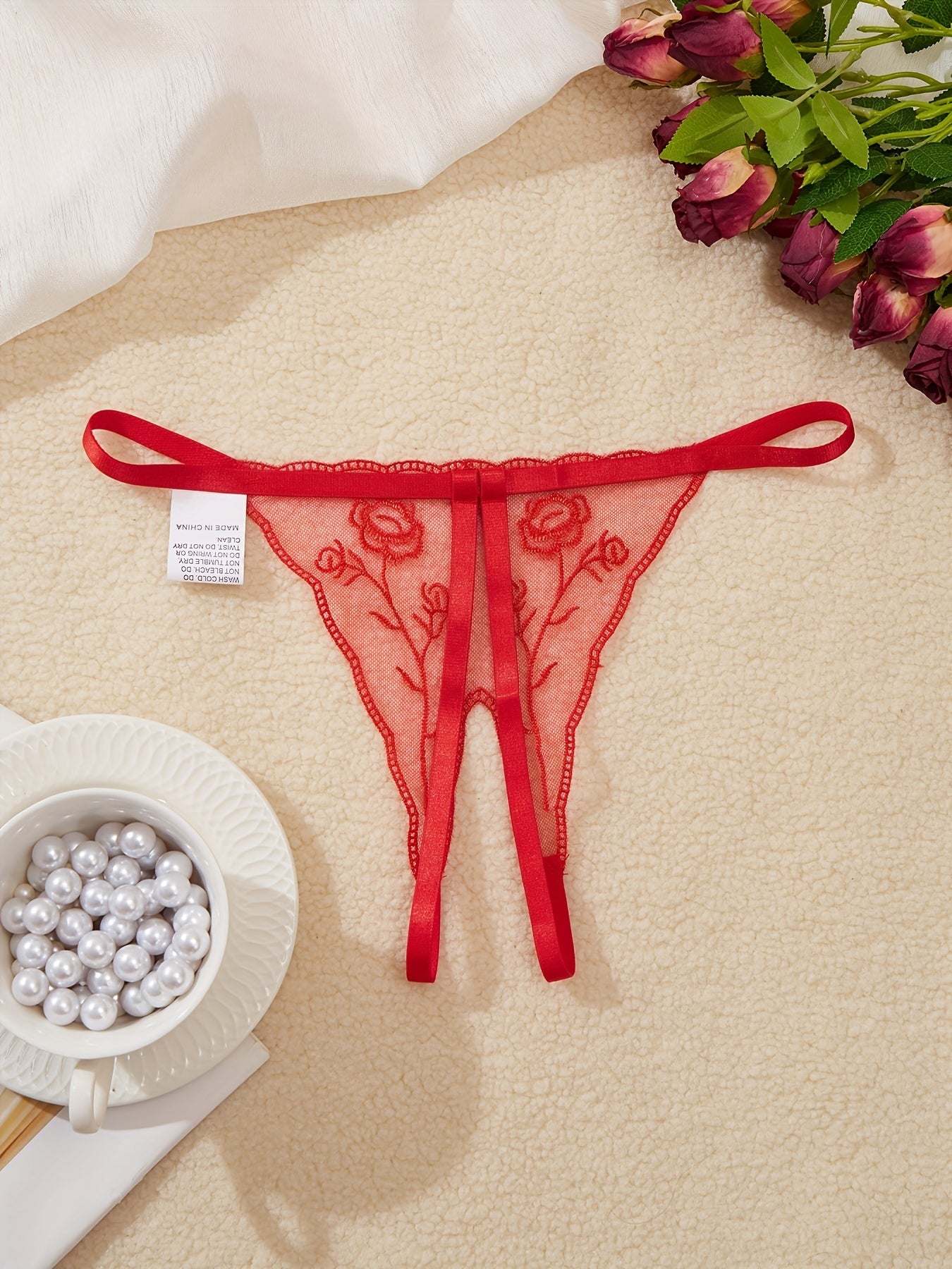 Women's Low Waist Embroidered Pattern Panties for Women