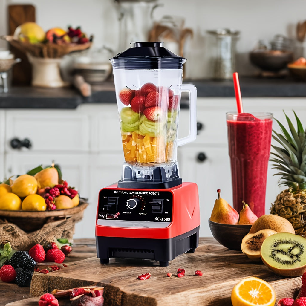 High-Powered One-Piece Blender for Smoothies Juices Shaved Ice Kitchen Appliance