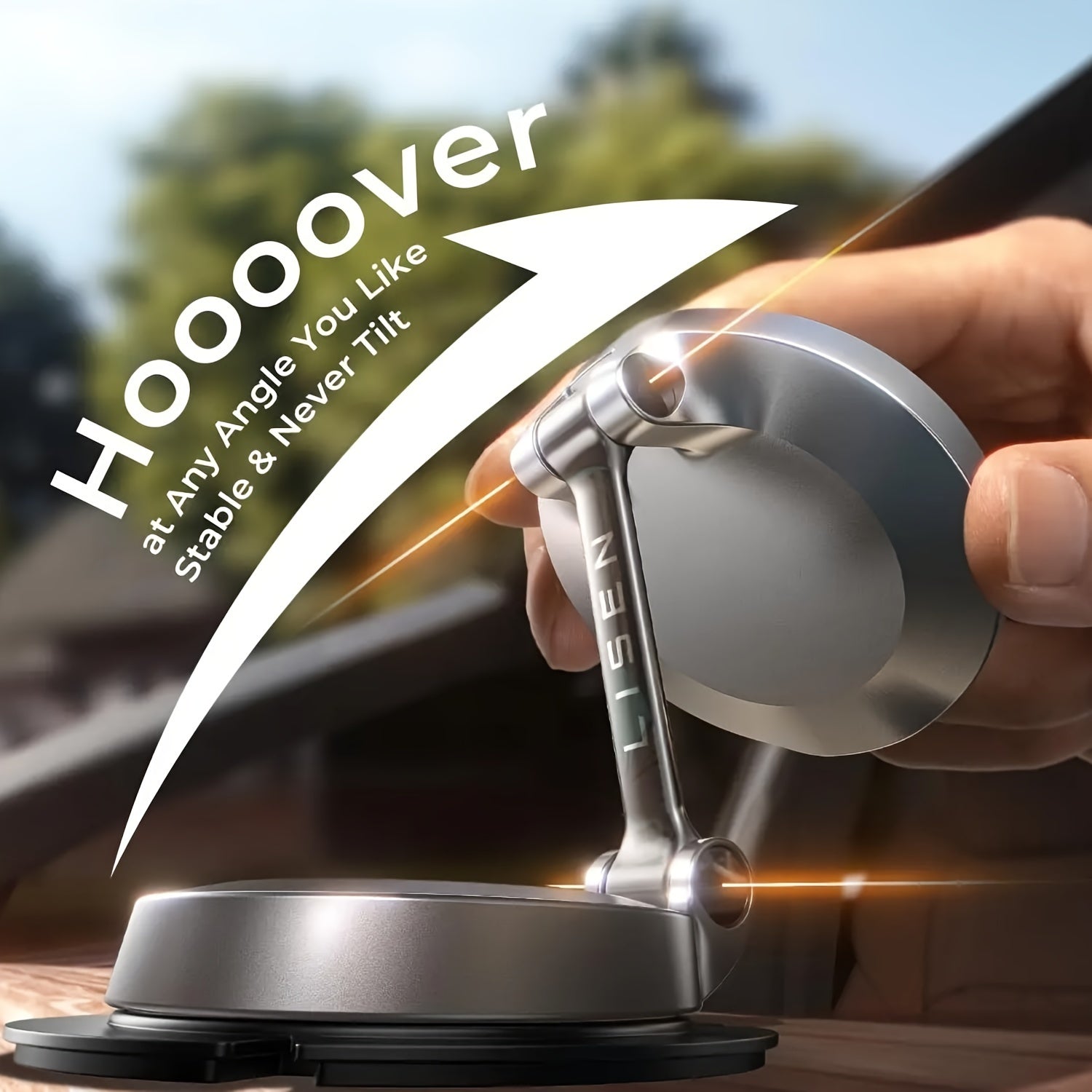 Magnetic Car Mount Charger 15W Fast Wireless Charging for iPhone 12-15 Pro Max Zinc Alloy Dashboard Holder